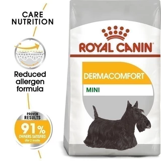 Royal Canin Mini Dermacomfort 1kg อาหารเม็ดสุนัขโต พันธุ์เล็ก ผิวแพ้ง่าย อายุ 10 เดือนขึ้นไป (Dry Dog Food, โรยัล คานิน)