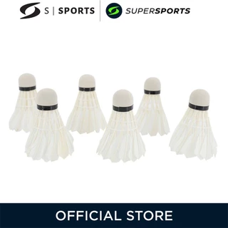 S SPORTS White ลูกแบดมินตัน (แพ็ค 6 ลูก)