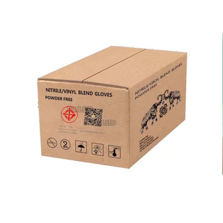 ถุงมือไนไตร ไม่มีแป้ง 100 ชิ้น/กล่อง ถุงมือยาง สัมผัสอาหารได้ Nitrile Glove มี 3สีให้เลือก