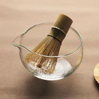 ถ้วยชงชามัทฉะมีปาก วัสดุแก้ว Matcha bowl 500 มล. อุปกรณ์ชงมัทฉะญี่ปุ่น HQ9Y