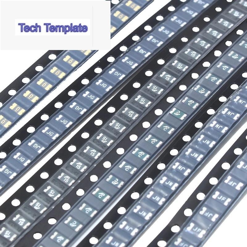 ฟิวส์ SMD 3216 1206 0.05A 0.1A 0.12A 0.16A 0.2A 0.25A 0.5A 0.75A 1.1A 2A 3A 3.5A 4A จำนวน 20 ชิ้น