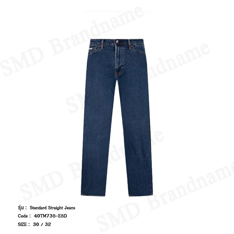 Calvin Klein Jeans กางเกงยีนส์ รุ่น Standard Straight Jeans Code: 40TM735-E5D