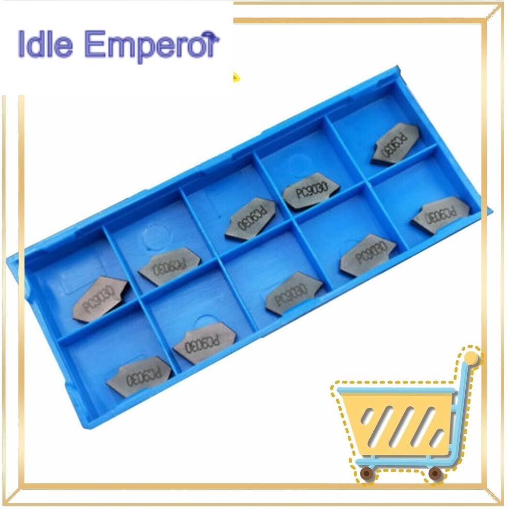 คลังสินค้าพร้อม 10 ชิ้น SP300 PC9030 ZQMX3N เซาะร่องตัดแทรกคาร์ไบด์แทรก 3 มิลลิเมตรความกว้างกรณี