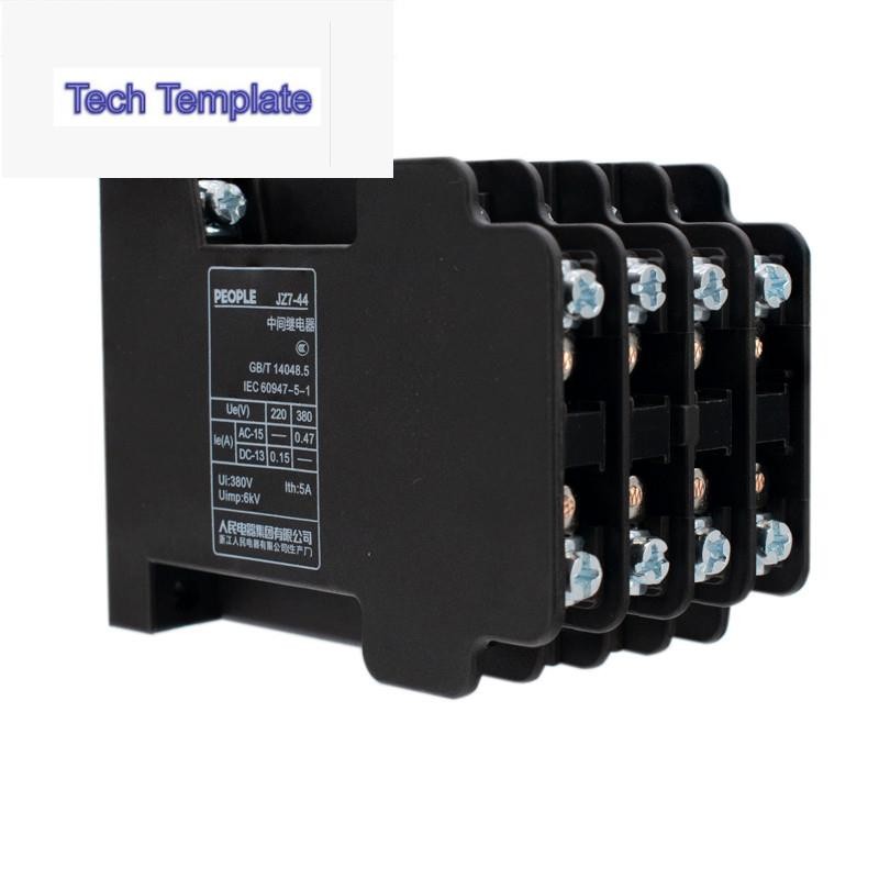 Peoples Electric JZ7-44 JZ7-53 JZ7-62 JZ7-80 Contact Intermediate Relay Four Open Four Close