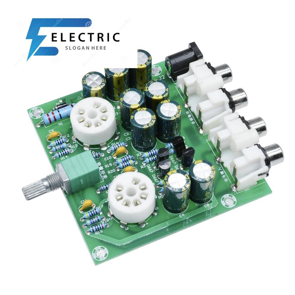 DIYMORE ชุดอุปกรณ์ขยายเสียง 6j2 ช่อง พรีแอมป์ หูฟังบัฟเฟอร์ elektrok 6J2 Tube Preamp Amplifier Board