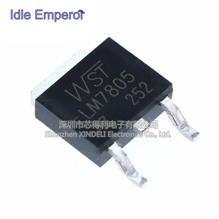 Lm7805 Patch Three-End Voltage Regulator Tube 7805 TO-252 ยี่ห้อใหม่ 5V Voltage Regulator ยี่ห้อใหม่