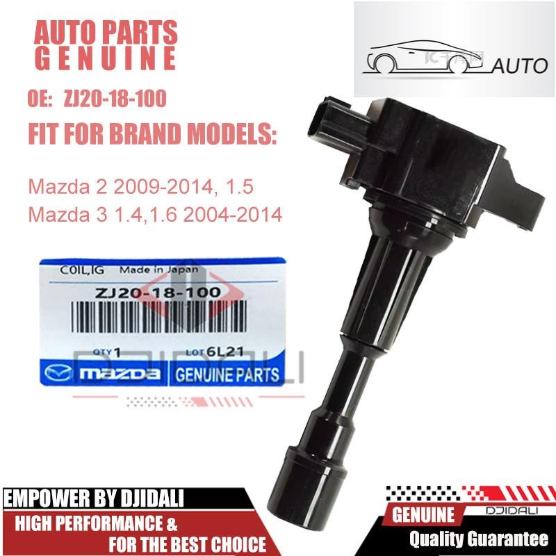 คอยล์จุดระเบิด Mazda2 (1.52009-2014), Mazda3 (1.4,1.6 2004-2014) G1 G2 ZJ20-18-100 ZJ20-118-100