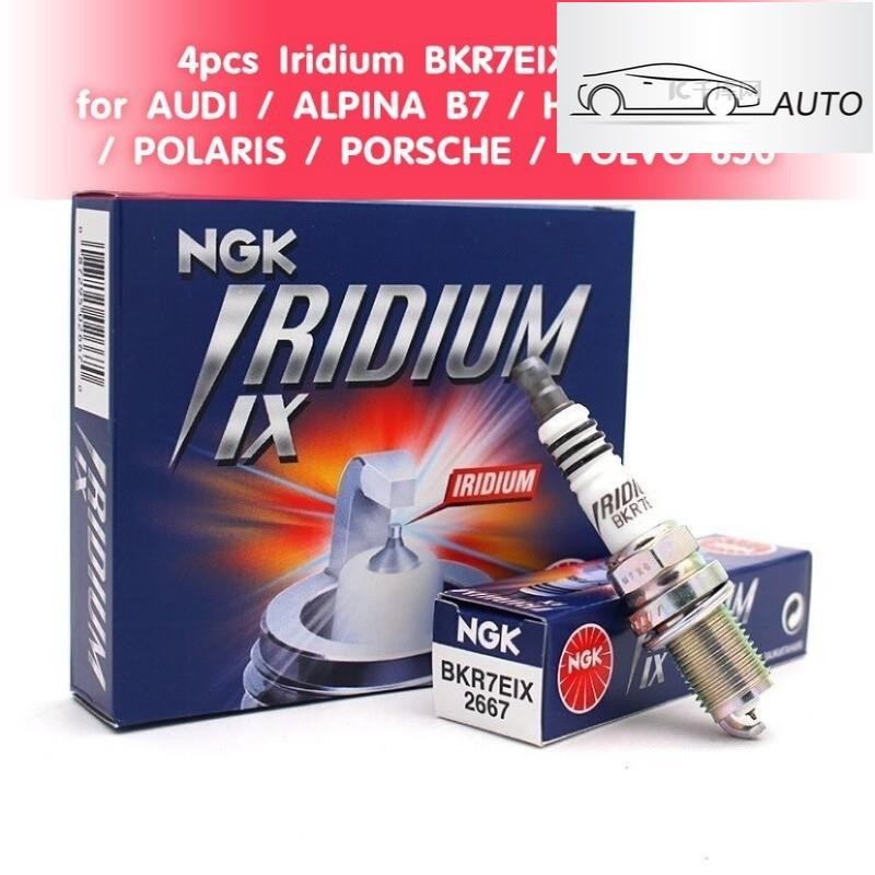 หัวเทียนอิริเดียม BKR7EIX 2667 สําหรับ Audi BMW Honda Volkswagen CC Wing 4 ชิ้น