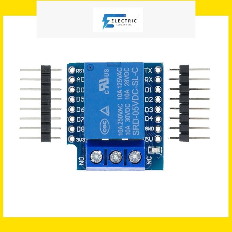 One Channel Wemos D1 โมดูลรีเลย์ขนาดมินิ Wemos D1 สําหรับ Esp8266 บอร์ดพัฒนา 1 Channel