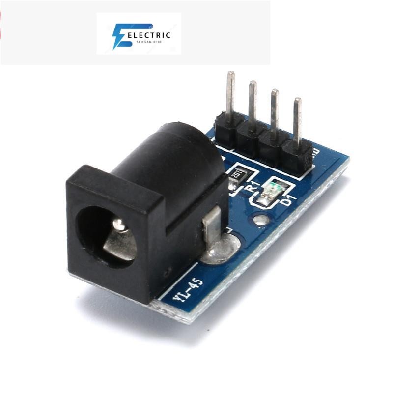 Dc-005 DC005 สีดํา DC Power Adapter แจ็คซ็อกเก็ตปลั๊กโมดูลบอร์ด 5.5MM x 2.1MM