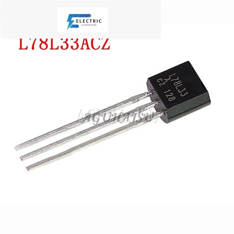 10PCS L78L33ACZ TO-92 78L33 L78L33 TO92 L78L33A 3.3V เครื่องปรับแรงดันไฟฟ้า
