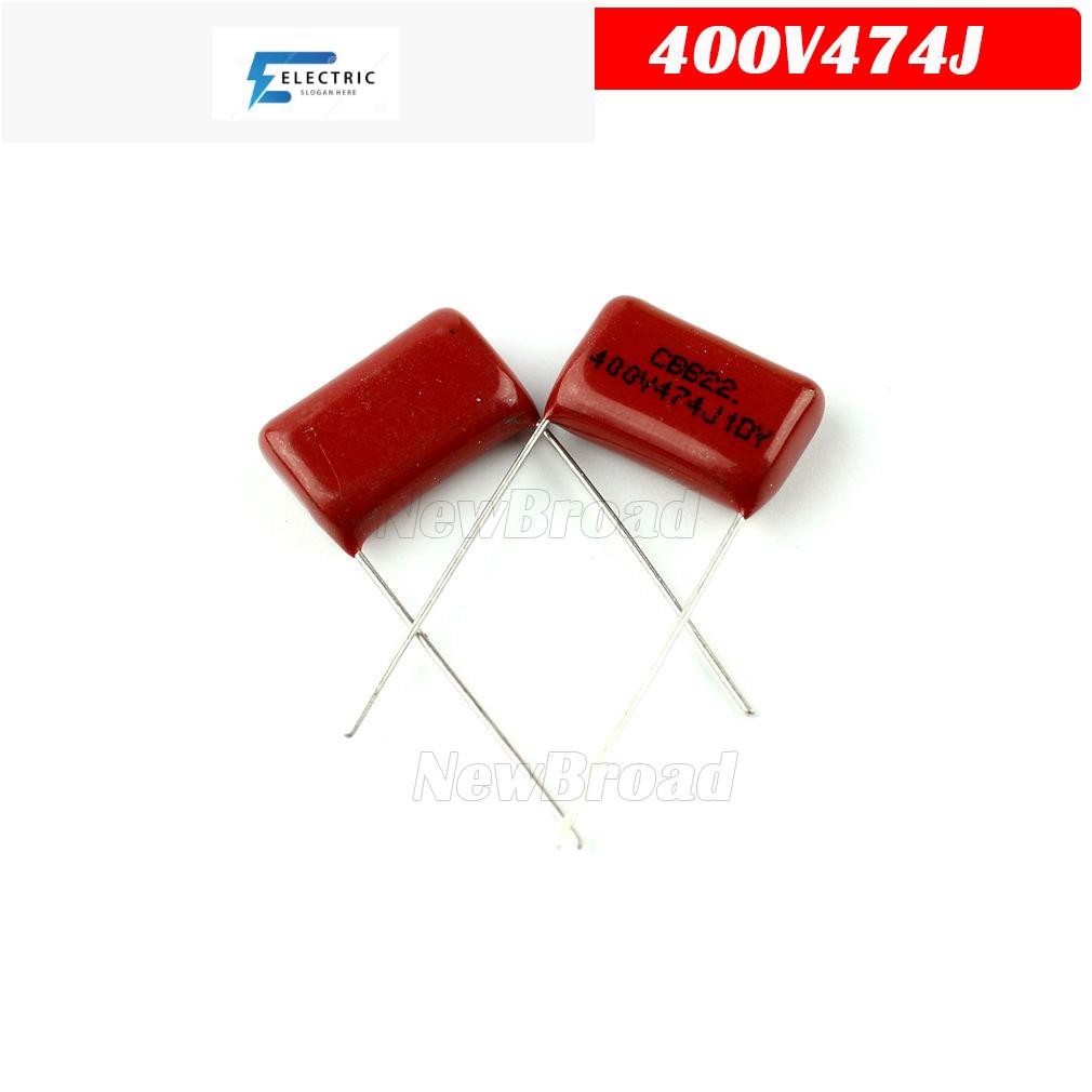 10PCS 400V474J 0.47UF Pitch 15 มม.470NF 400V 474 CBB ตัวเก็บประจุฟิล์มโพรพิลีน 474J400V 400V 474J