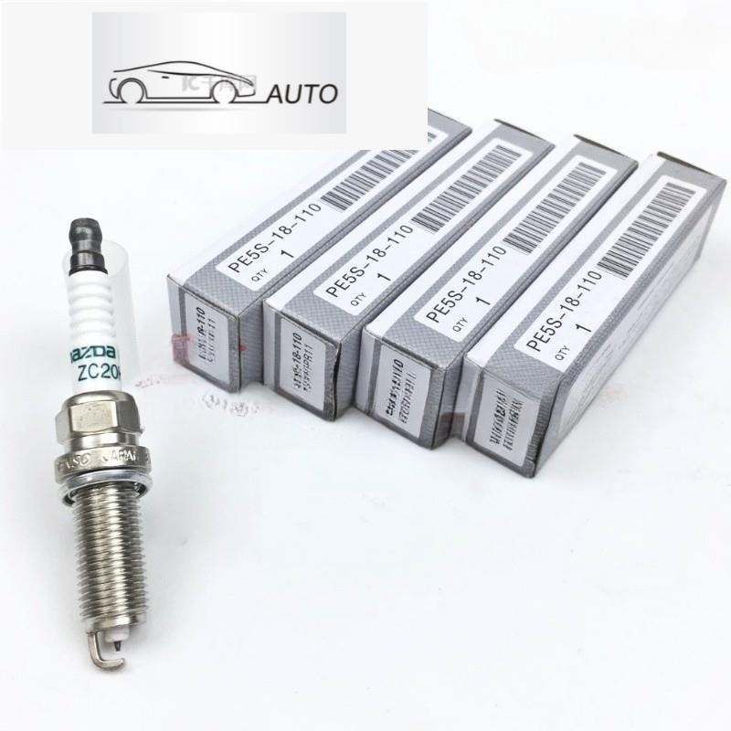 HYS 4PCS PE5S-18-110 ZC20HPR11 Iridium Spark Plug สําหรับ Mazda M3 M6 CX-3 CX-5 2.0 2.5L PE5S18110 ป