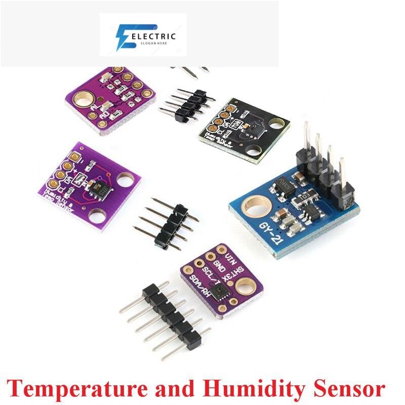 Sht21 SHT30 SHT31 Si7021 โมดูลเซนเซอร์อุณหภูมิ และความชื้น IIC I2C HDC1080 GY-213V-HTU21D GY-SHT30-D