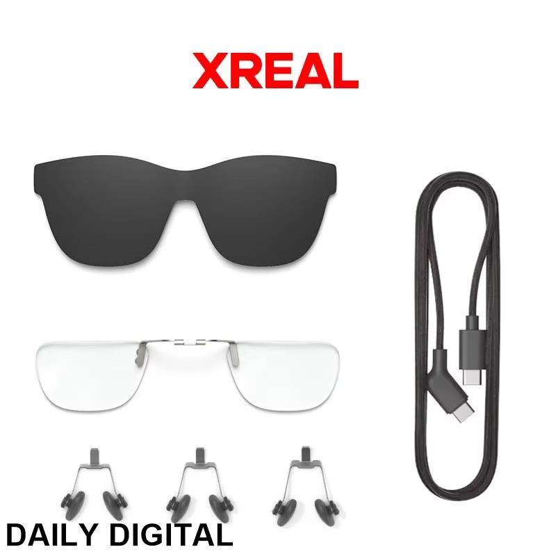 สําหรับ XREAL Air Air 2 Pro Ultra ONE สมาร์ท AR แว่นตาอุปกรณ์เสริมแผ่นรองจมูก, ฮูดแว่นตา, สายเคเบิลข