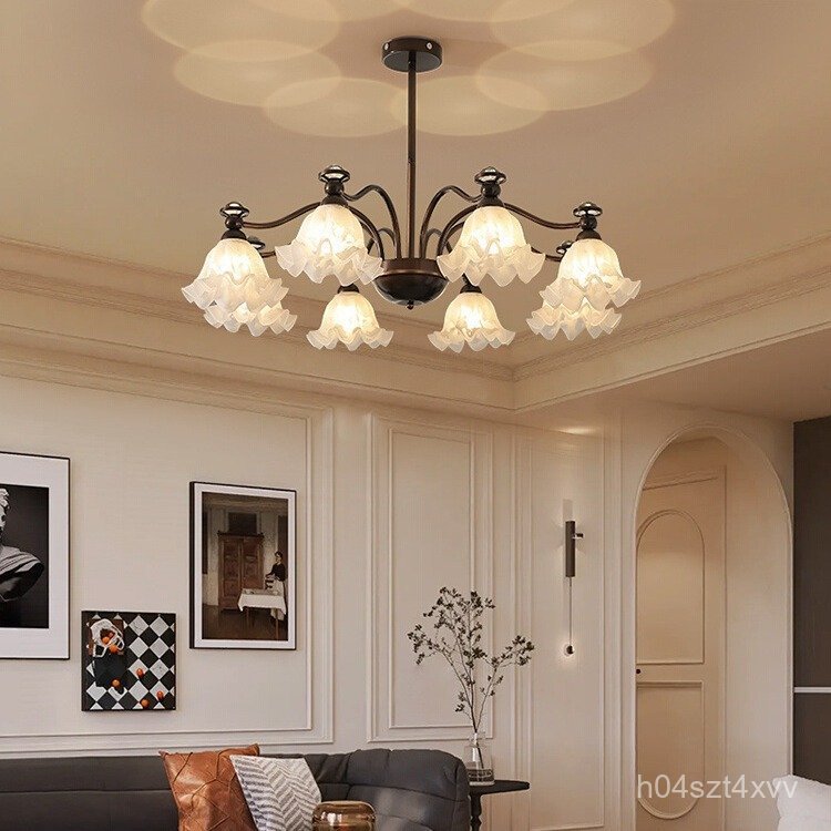 American Country Style Living Room Pendant Light Creative Internet Celebrity Lily of the Valley Fren