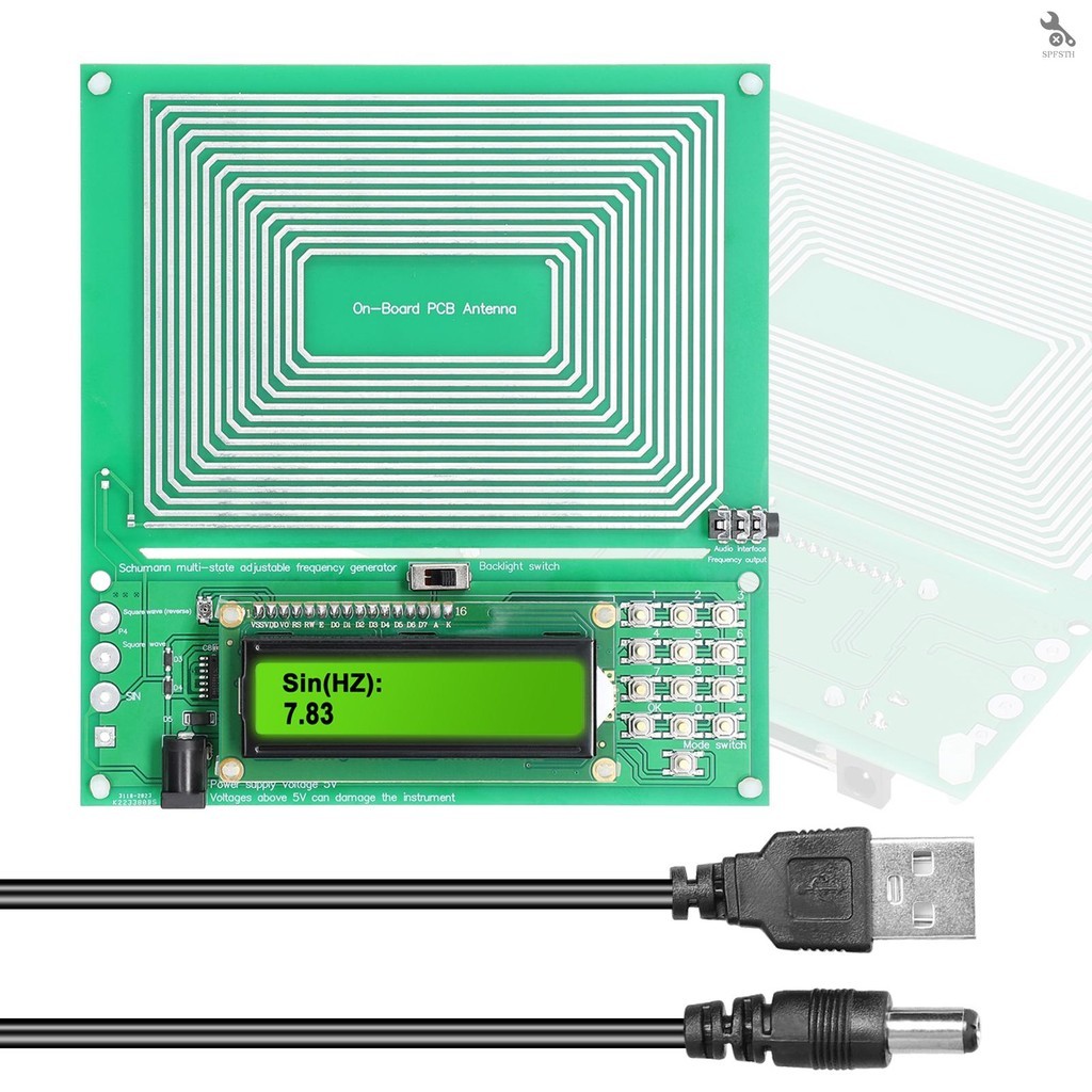 ปรับ 0.001Hz-200KHz 7.83HZ Schumann Resonance UltraLow ความถี่ PulseWave Generator Audio Resonator