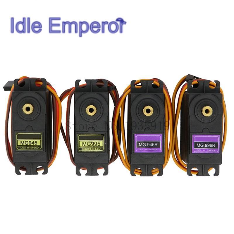 เกียร์เซอร์โวดิจิทัล MG995 MG996R MG996 MG946 MG946R MG945 สําหรับโมเดลเฮลิคอปเตอร์ เรือ Arduino UNO