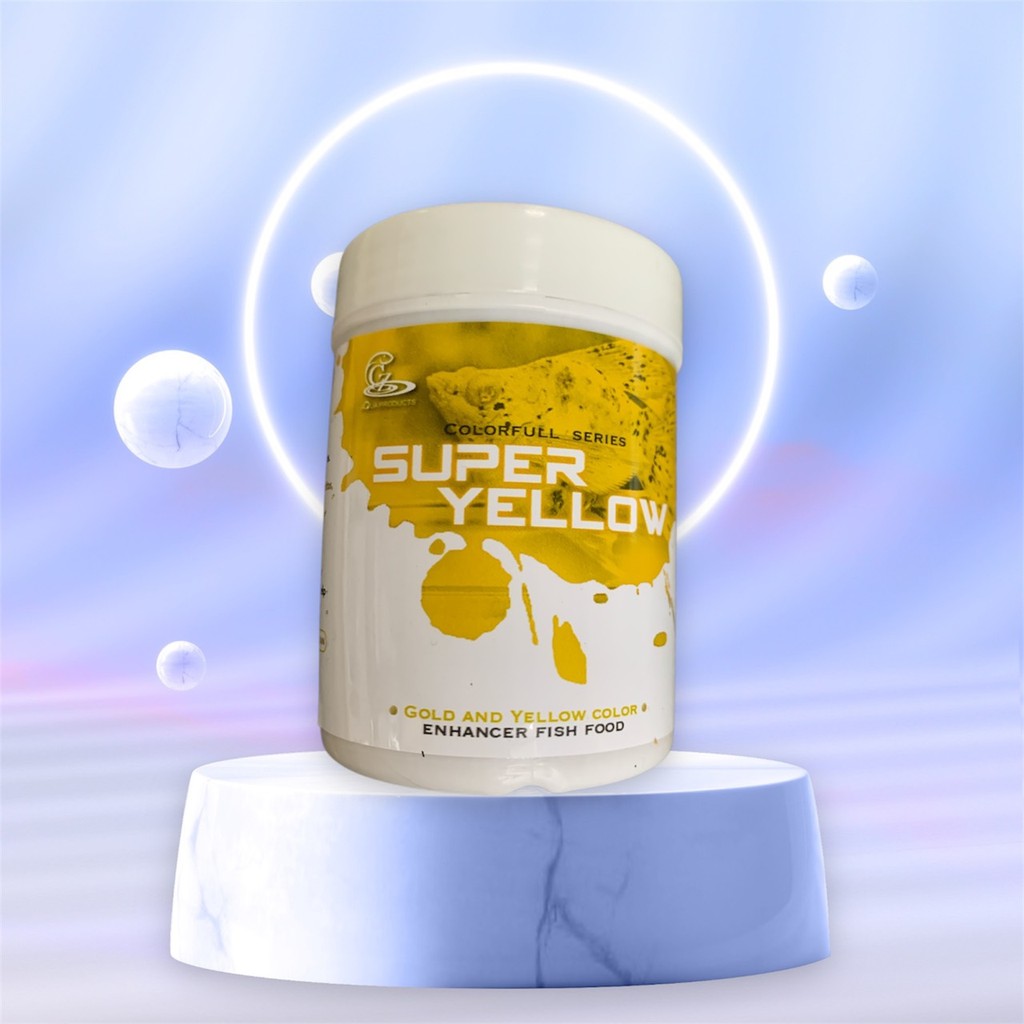 CZ Super Yellow อาหารปั้นเร่งสีเหลืองทอง สำหรับปลาบอลลูน ปลากัด ปลาหางนกยูงและปลาที่มีพื้นสีเ