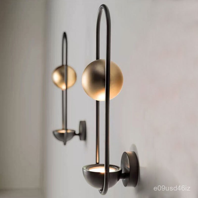 Postmodern hotel bedroom bedside wall lamp Designer Living Room TV Background Wall LED Simple Entryw