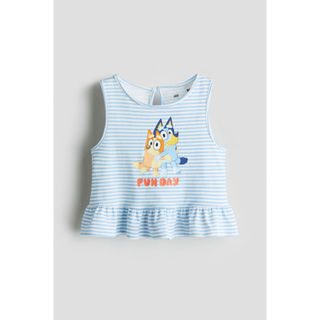 H&M(เอชแอนด์เอ็ม) เสื้อพีเพิลม์ลายพิมพ์ เด็กผู้หญิง 1295627_…