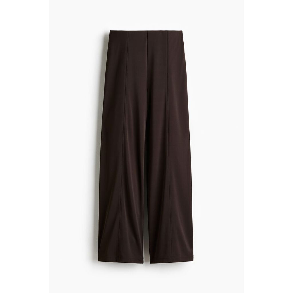 H&M(เอชแอนด์เอ็ม) กางเกงขายาวทรงกระบอกผ้าริ้วพับ ผู้หญิง 1318542_1