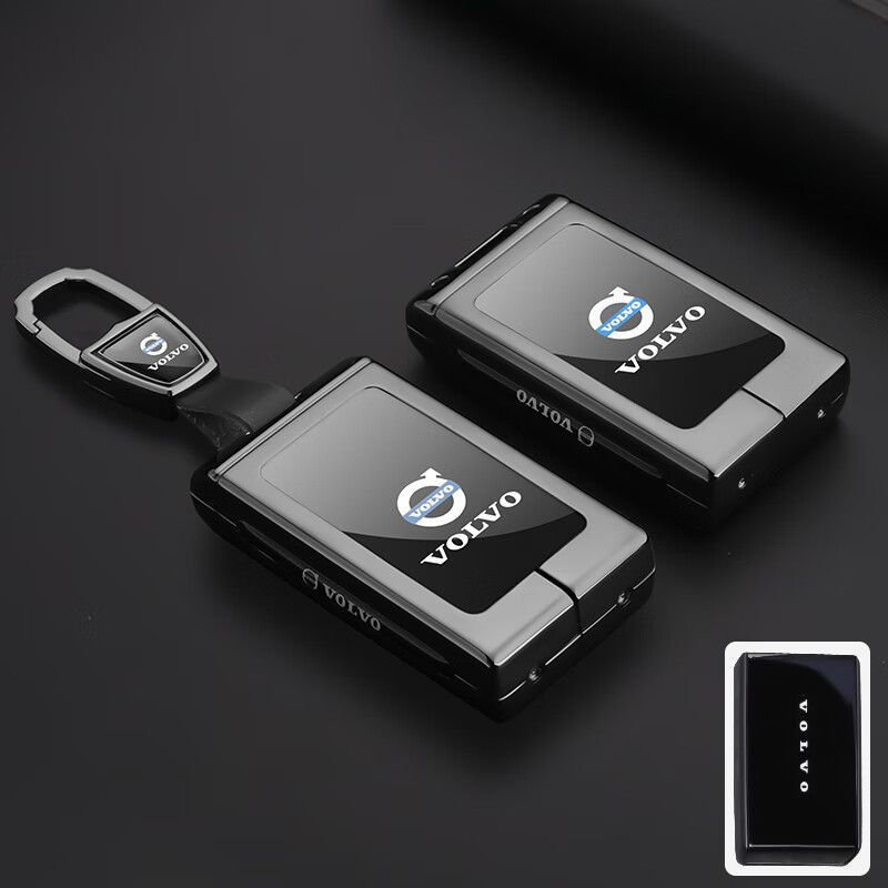 VOLVO EX30 Business Key shell volvo ex30 Metal Frame Business Key cover Car Smart Key Leather Case R