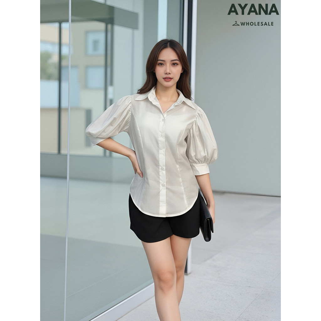 เสื้อเชิ้ตกระดุมหน้า แขนพอง ดีไซน์สบายตัว ที่ทุกคนต้องมี