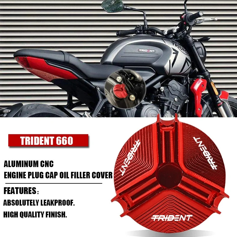 ฝาครอบน้ํามันเครื่องยนต์ CNC อลูมิเนียม Trident660 อุปกรณ์เสริม สําหรับ Triumph Trident 660 Trident6