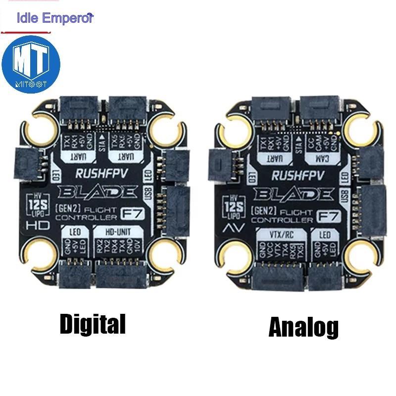 Rushfpv RUSH BLADE F722 V2 MINI FPV Flight Controller STM32F722 MPU6000 3-6S 20X20mm Digital Analog 