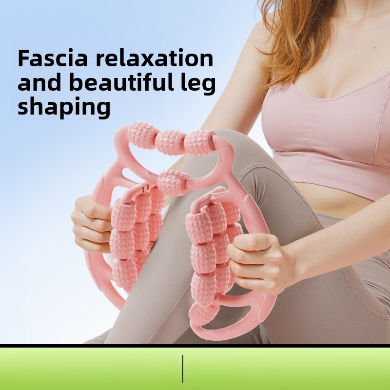 24Leg Massager Ring Shape Leg Clamp Roller Calf Muscle Relaxation Leg Shaper Yoga Massager Slimming 