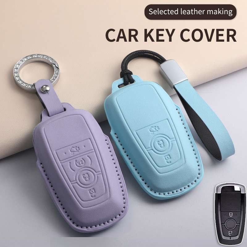 ฝาครอบกุญแจรถหนัง Remote Key กรณี Fob สําหรับ Ford RAPTOR F-150/NEXT GEN Ford EVEREST/NEXT GEN Ford 