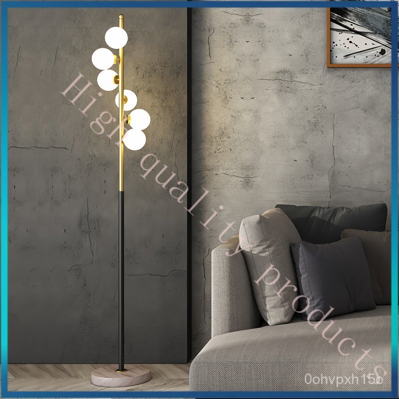 Floor Lamp Nordic Living Room Light Luxury Sofa Lamp Bedroom Model Room Creative Personality Glass S