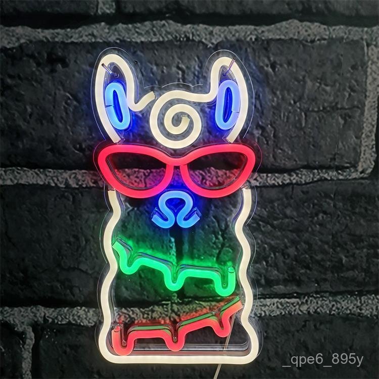 Backplate Neon Light Transparent Alpaca Neon Light  Transparent Backplate Neon Light led Backplate N