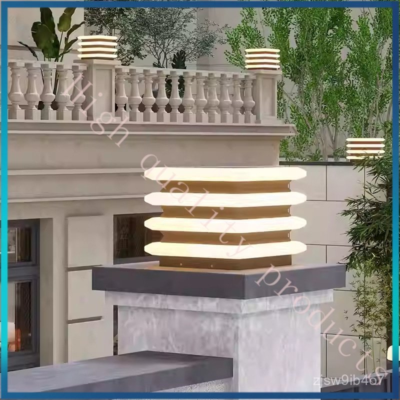 Solar Pillar Light Outdoor Waterproof Villa Gate Pillar Light Courtyard Pillar Light Gate Light Wall