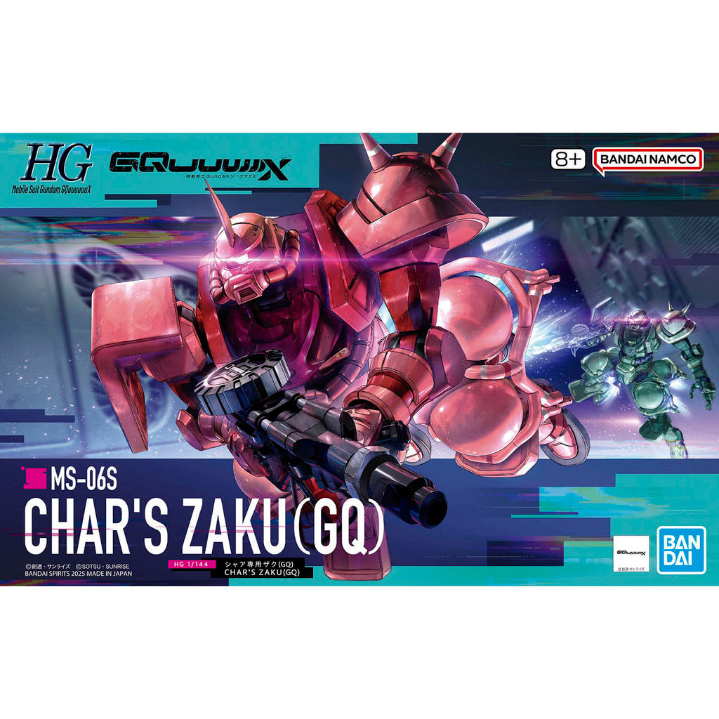 HG 1/144 -CHAR'S ZAKU (GQ)