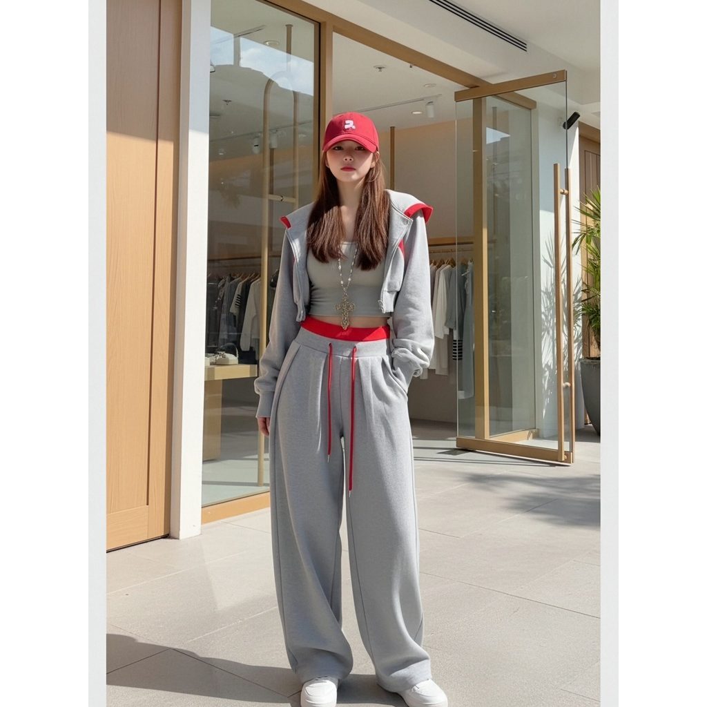 ชุดเซต 2 ชิ้น สไตล์วายทูเค (Y2K) เนื้อผ้านุ่มใส่สบาย ไม่ร้อน ทรงเป๊ะมาก