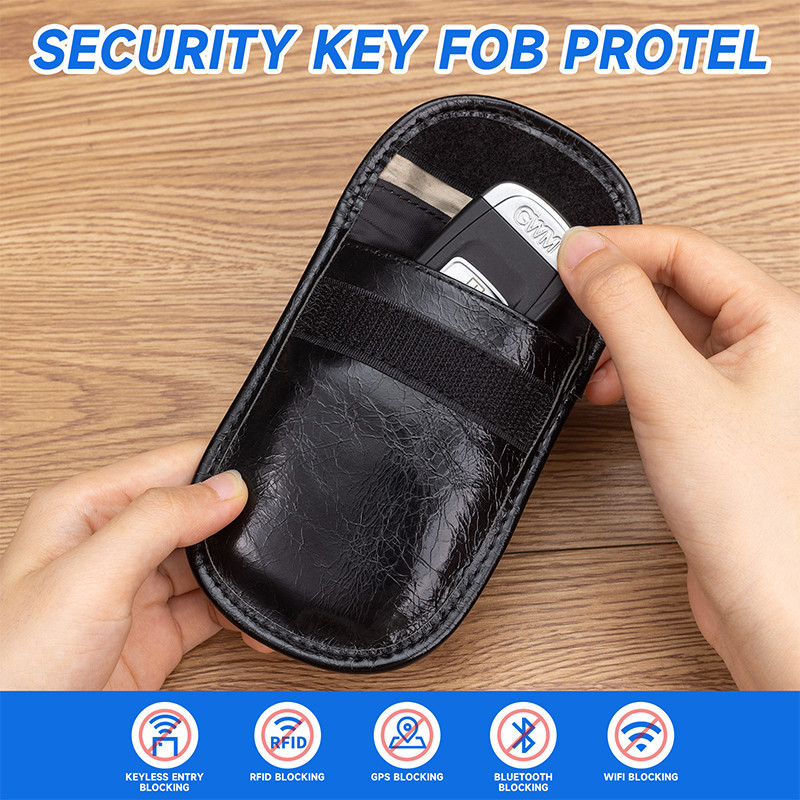 กระเป๋าป้องกันสัญญาณ RFID ป้องกันการโจรกรรม สําหรับรถยนต์