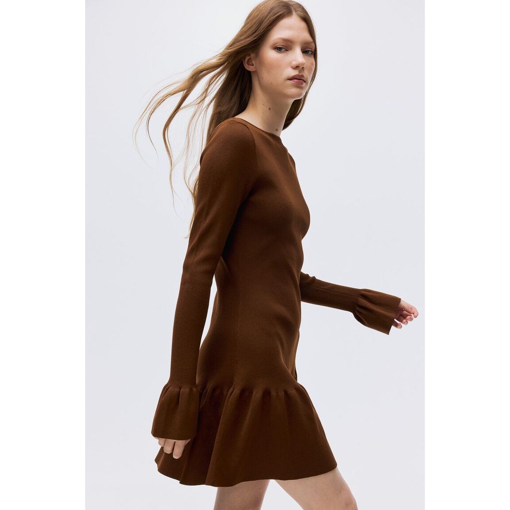 H&M(เอชแอนด์เอ็ม) เดรสผ้าริบ Women Rib-knit dress 1303141_2