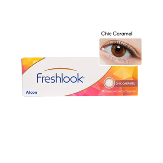 Alcon New Freshlook สี Chic Caramel รายวัน คอนแทคเลนส์สี ออลคอน จำนวน/กล่อง 10 ชิ้น
