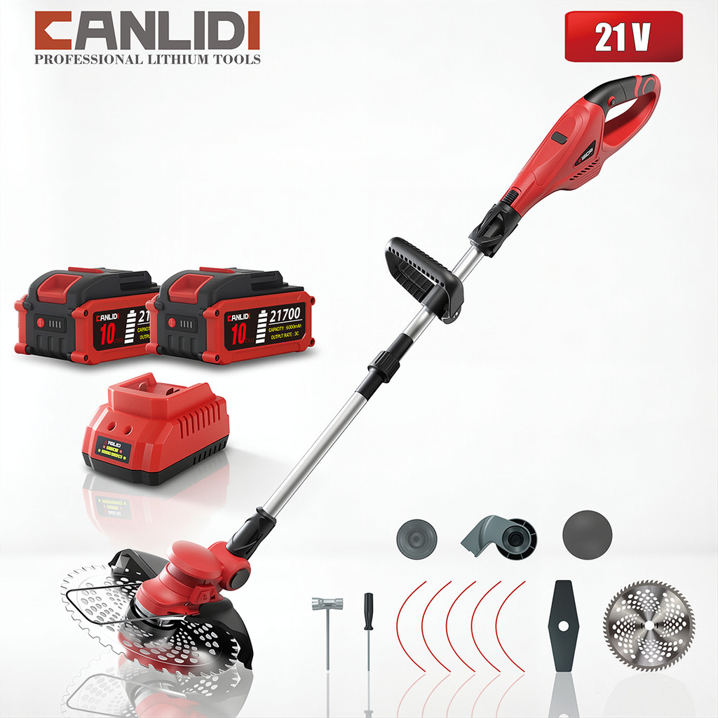 🔥จัดส่งที่รวดเร็ว🔥CANLIDI CIL-B-8เครื่องตัดหญ้า เครื่องตัดหญ้าไฟฟ้า ตัดหญ้า กิ่งไม้ อุปกรณ์ครบชุด พร้อมแบตเตอรี่ MT-21V
