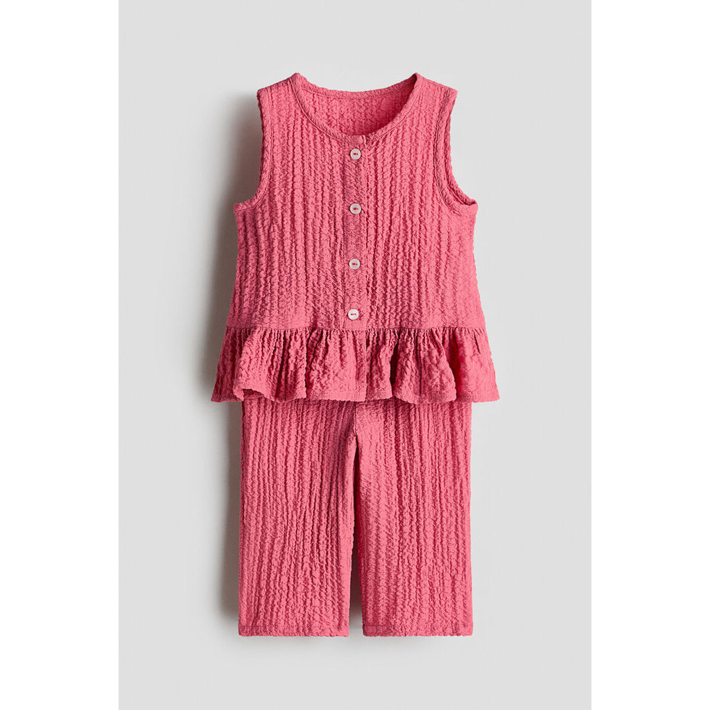 H&M(เอชแอนด์เอ็ม) ชุดเซอร์ซักเกอร์แบบ 2 ชิ้น Infants 2-piece seersucker set 1281634_3