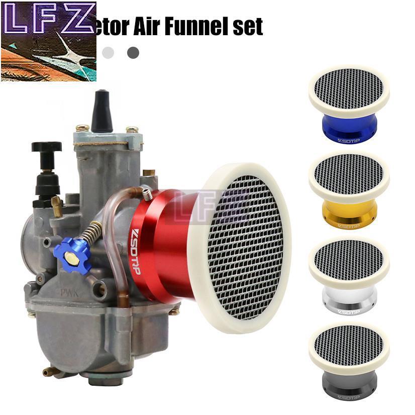 Motorcycle Modified Carburetor Air Filter Cup Horn Cup With Mesh Net 55mm Fit On PWK 32mm 34mm Carbu
