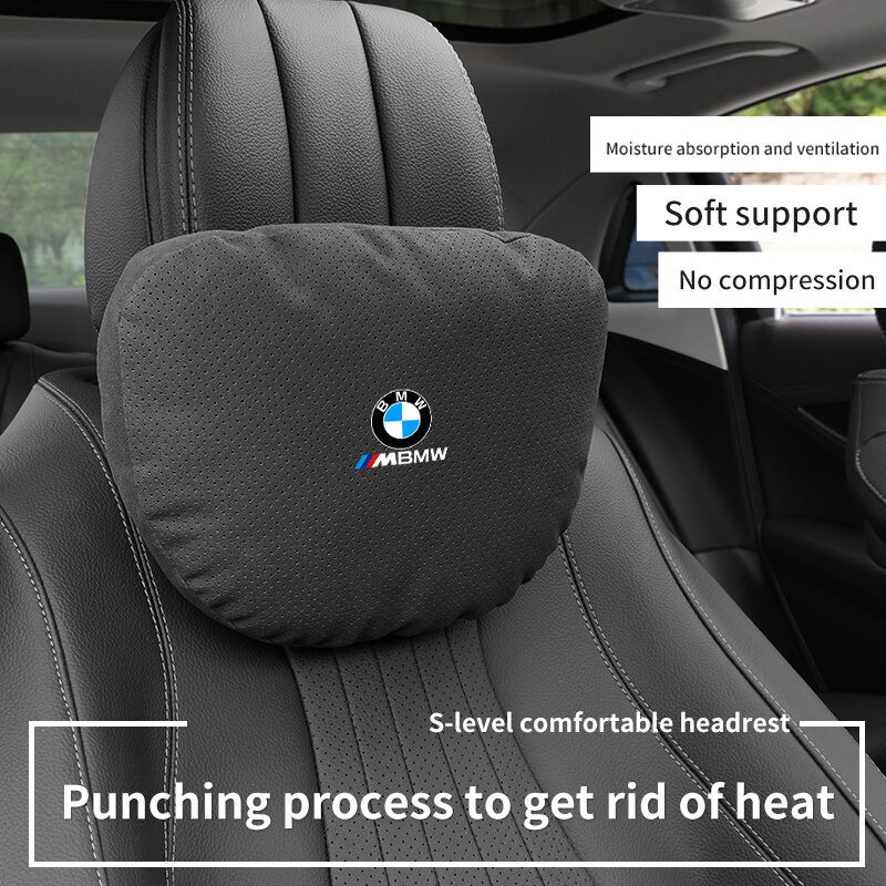 คุณภาพสูงรถ Headrest คอสนับสนุนที่นั่ง Soft Protector หมอนรองคอสําหรับ BMW M3 X1 X2 X3 X4 X5 X6 E46 