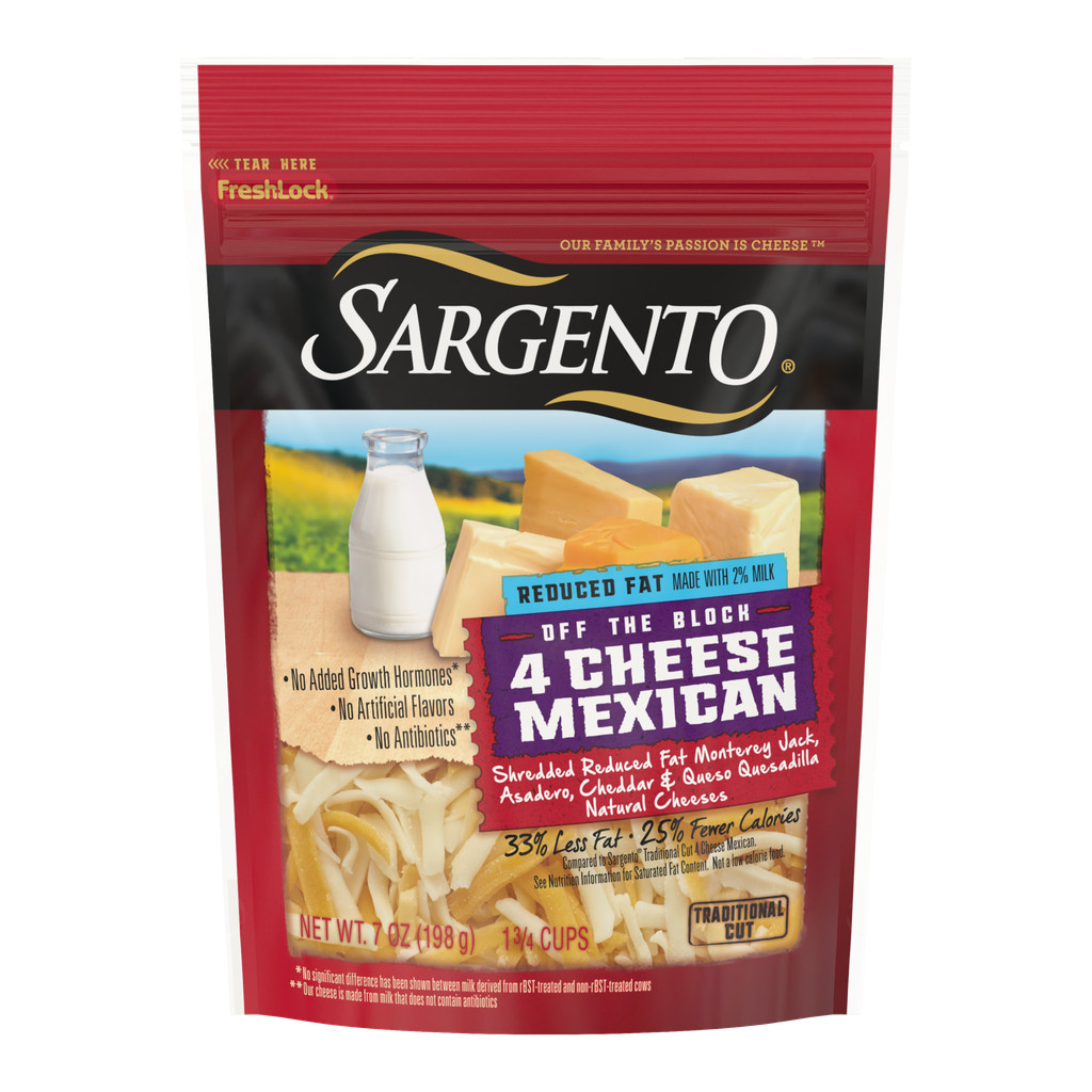 [0099075] Sargento 4 Cheese Mexican Reduced Fat 198g