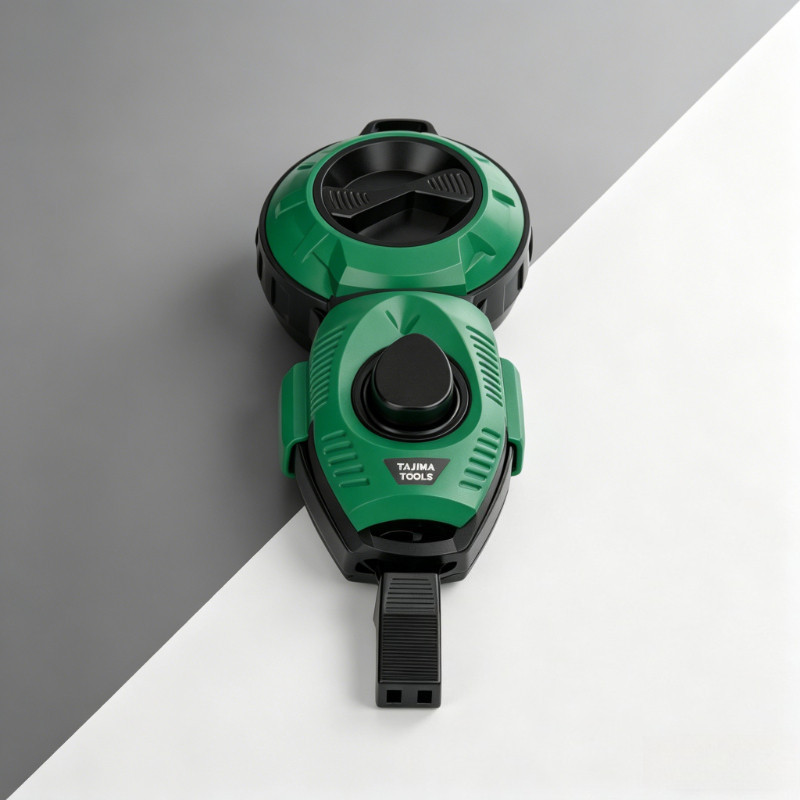 Professional Auto-Rewind Chalk Line Reel, 15M หนา Construction Marker, Fast Refill Woodworking Layou
