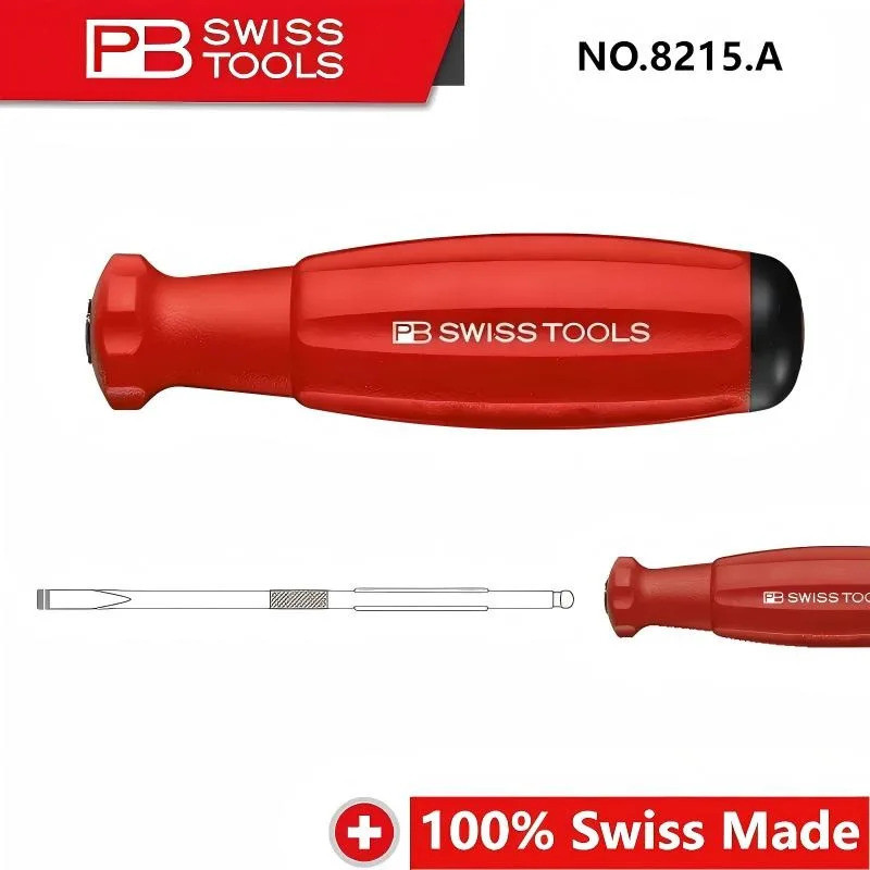 PB Swiss Tools 8215ไขควง เปลี่ยนได้ พร้อมด้าม สําหรับเครื่องมือช่าง