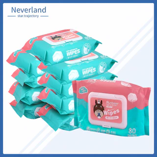 【🔥สินค้าพร้อมส่ง🔥】ทิชชู่เปียก 1แพ็ค80 แผ่น สูตรน้ำบริสุทธิ์ ผ้านุ่มชุ่มชื่น สําหรับเด็ก ปราศจากแอลกอฮอล์ ทำความสะอาด