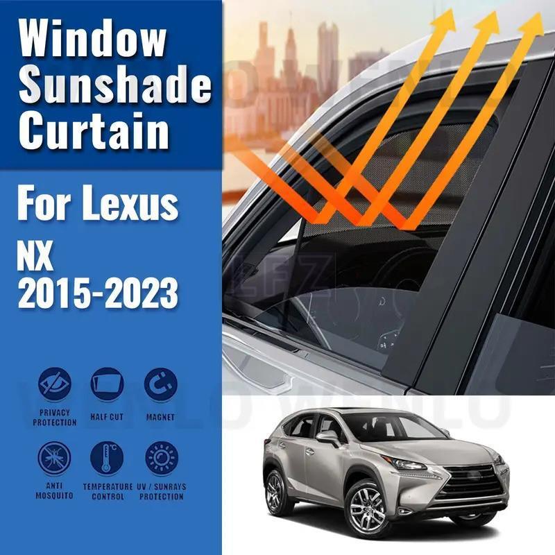สําหรับ Lexus NX200/NX200H/NX200T/NX300H/NX300 2015-2021 รถแม่เหล็ก Sun Shade ด้านหลังหน้าต่างบังแดด