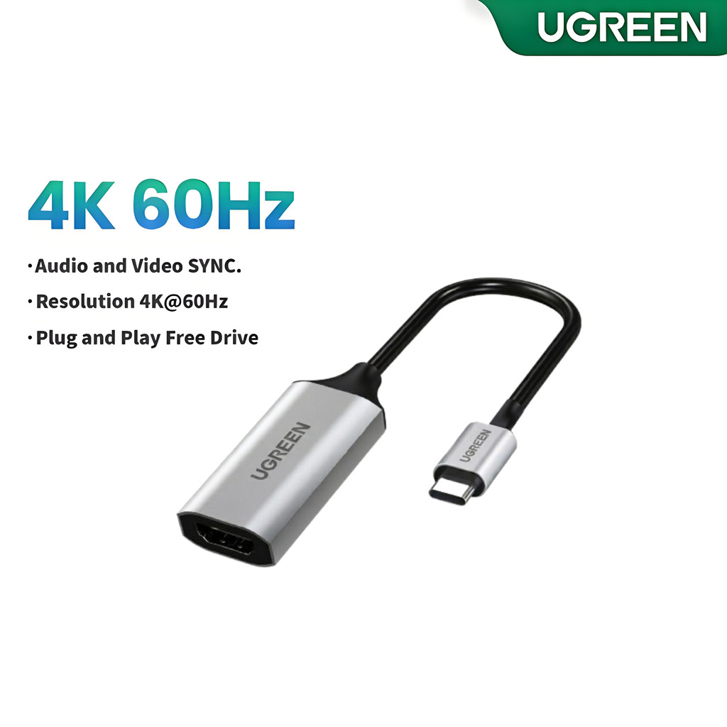 Ugreen อะแดปเตอร์ USB C HDMI 4K @ 60Hz Type C เป็น HDMI Thunderbolt 3 USB-C เป็น HDMI สําหรับ MacBook Pro